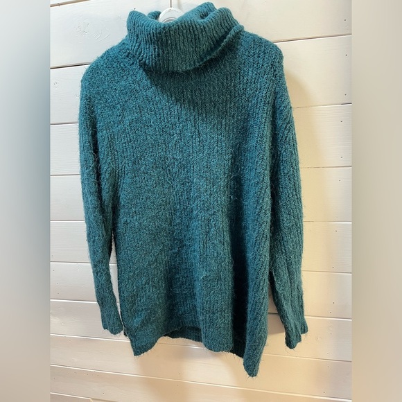 CONTEMPORAINE PAR SIMONS – TEAL TURTLENECK SWEATER – SIZE L - Picture 3 of 9